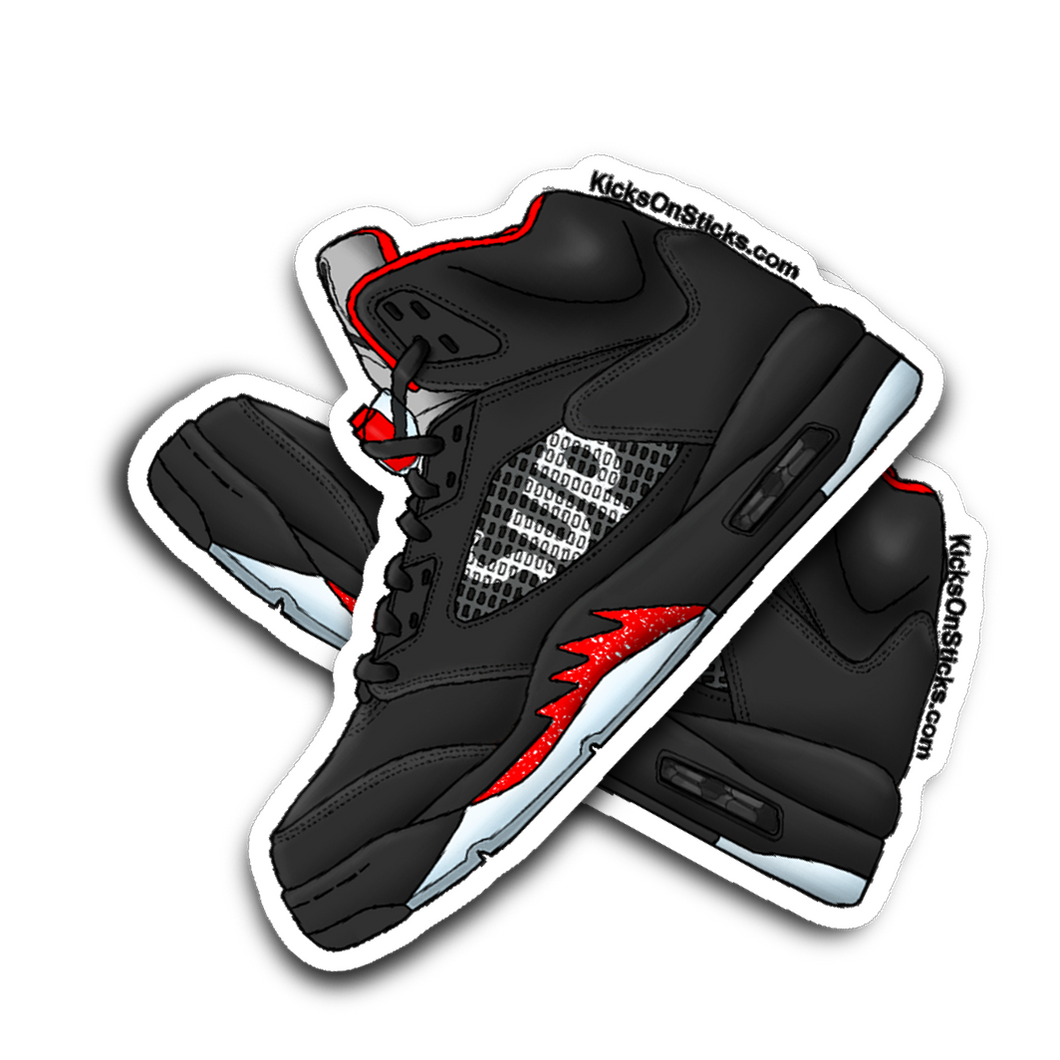 Jordan 5 Supreme Black Sneaker Sticker
