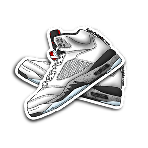 Jordan 5 "White Cement" Sneaker Sticker