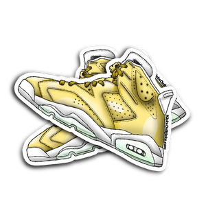 Jordan 6 "All Gold" Sneaker Sticker