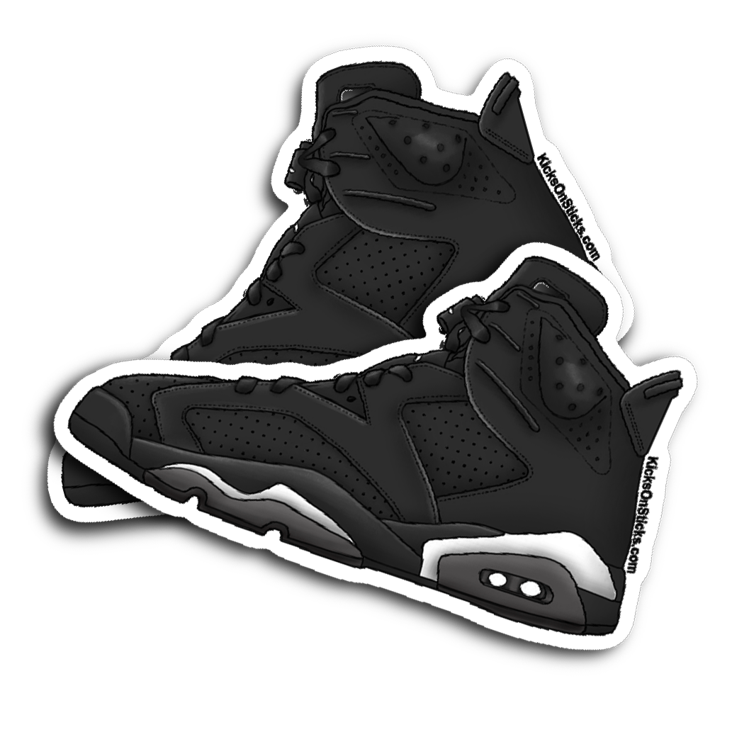Jordan 6 "Black Cat" Sneaker Sticker