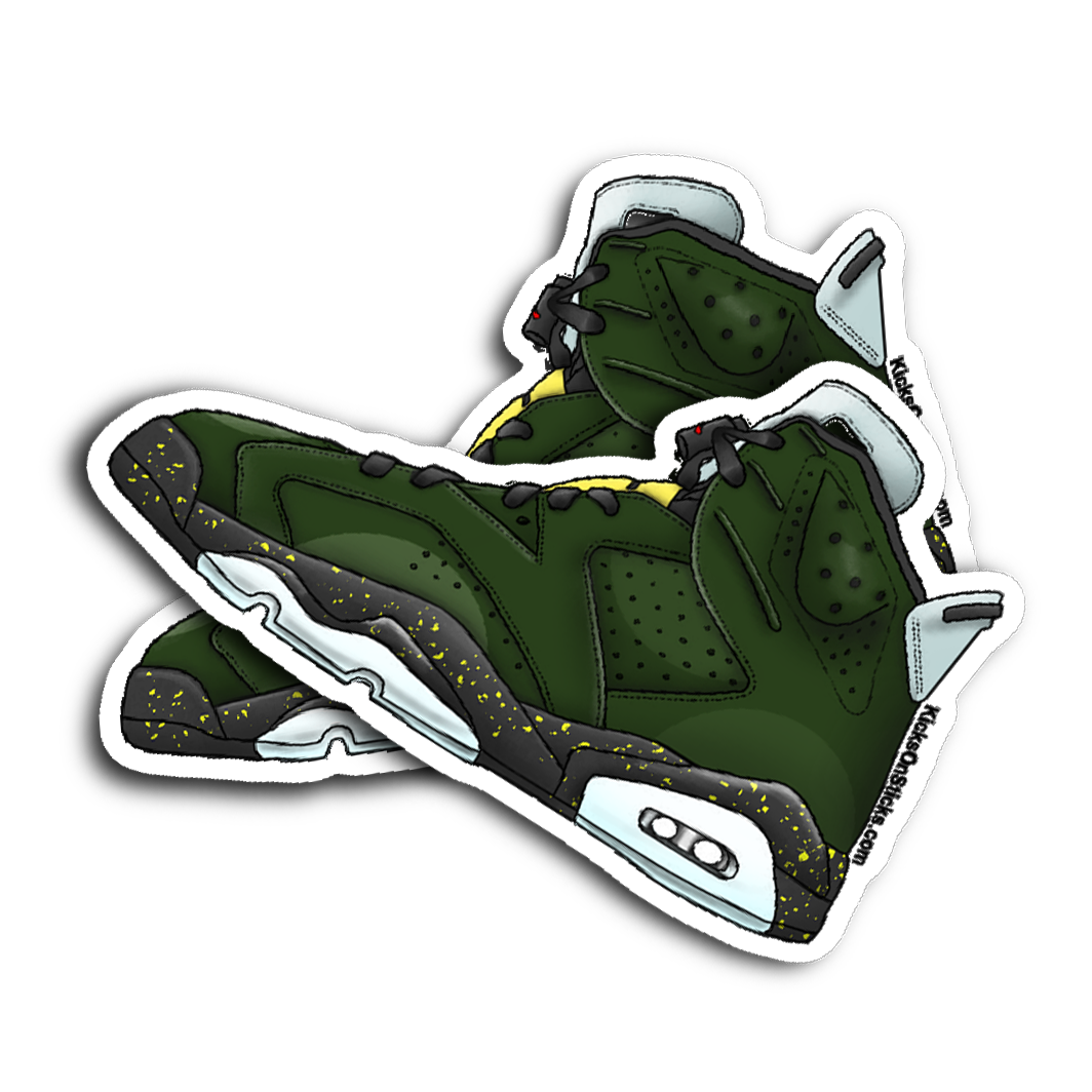 Jordan 6 "Champagne" Sneaker Sticker