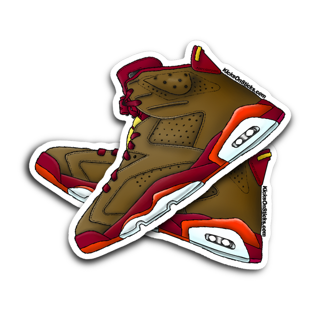 Jordan 6 "Cigar" Sneaker Sticker
