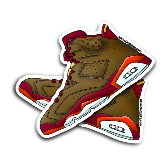 Jordan 6 "Cigar" Sneaker Sticker