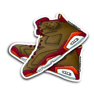 Jordan 6 "Cigar" Sneaker Sticker