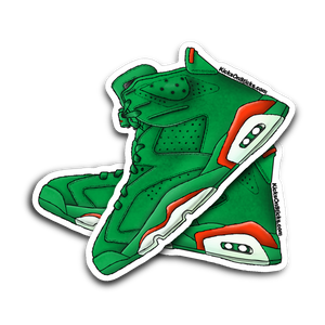 Jordan 6 "Gatorade" Green Sneaker Sticker