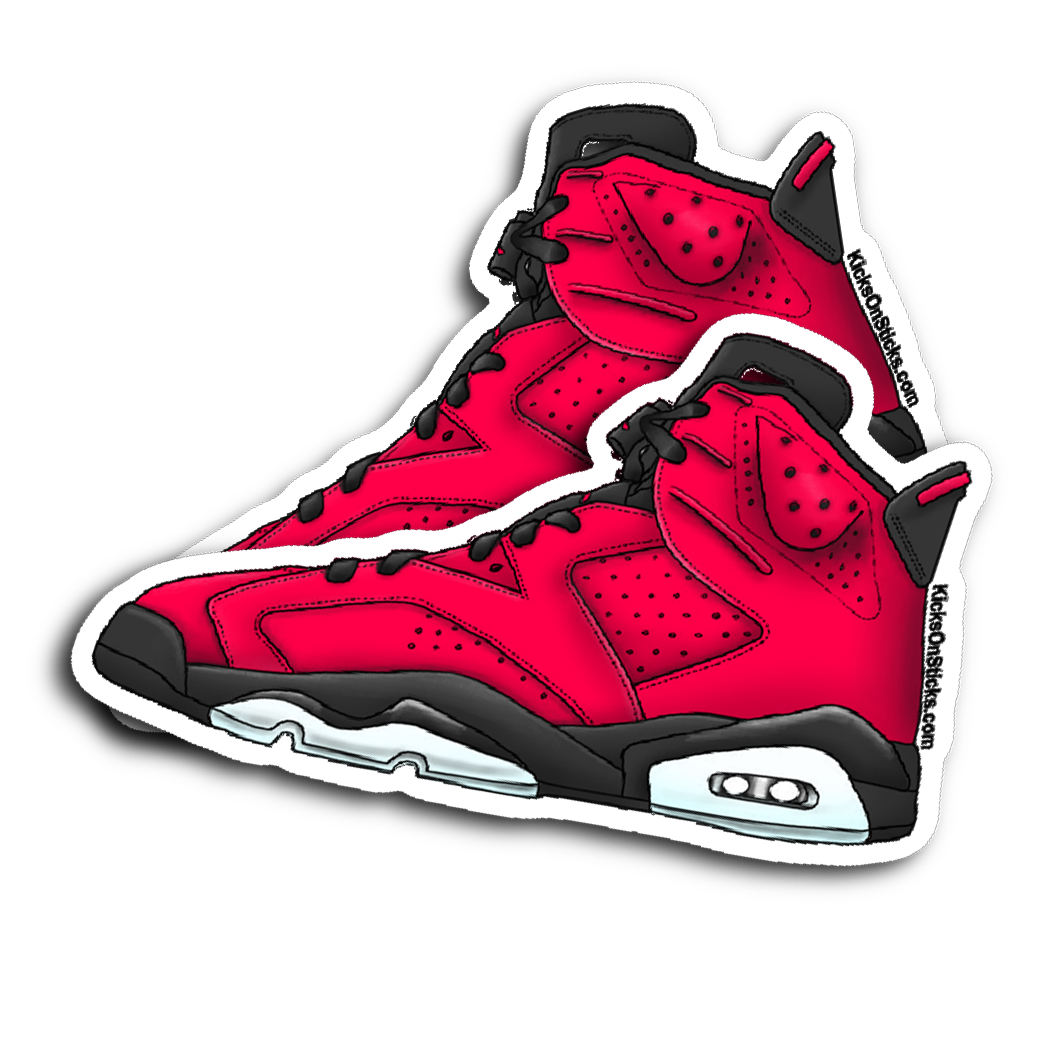 Jordan 6 "Infrared 23" Sneaker Sticker