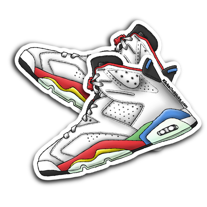 Jordan 6 Olympic Beijing Sneaker Sticker