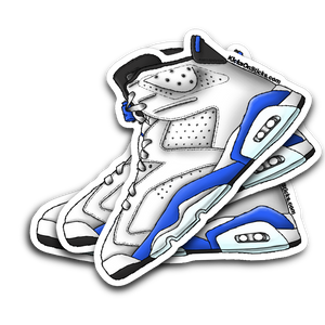 Jordan 6 "Sport Blue" Sneaker Sticker