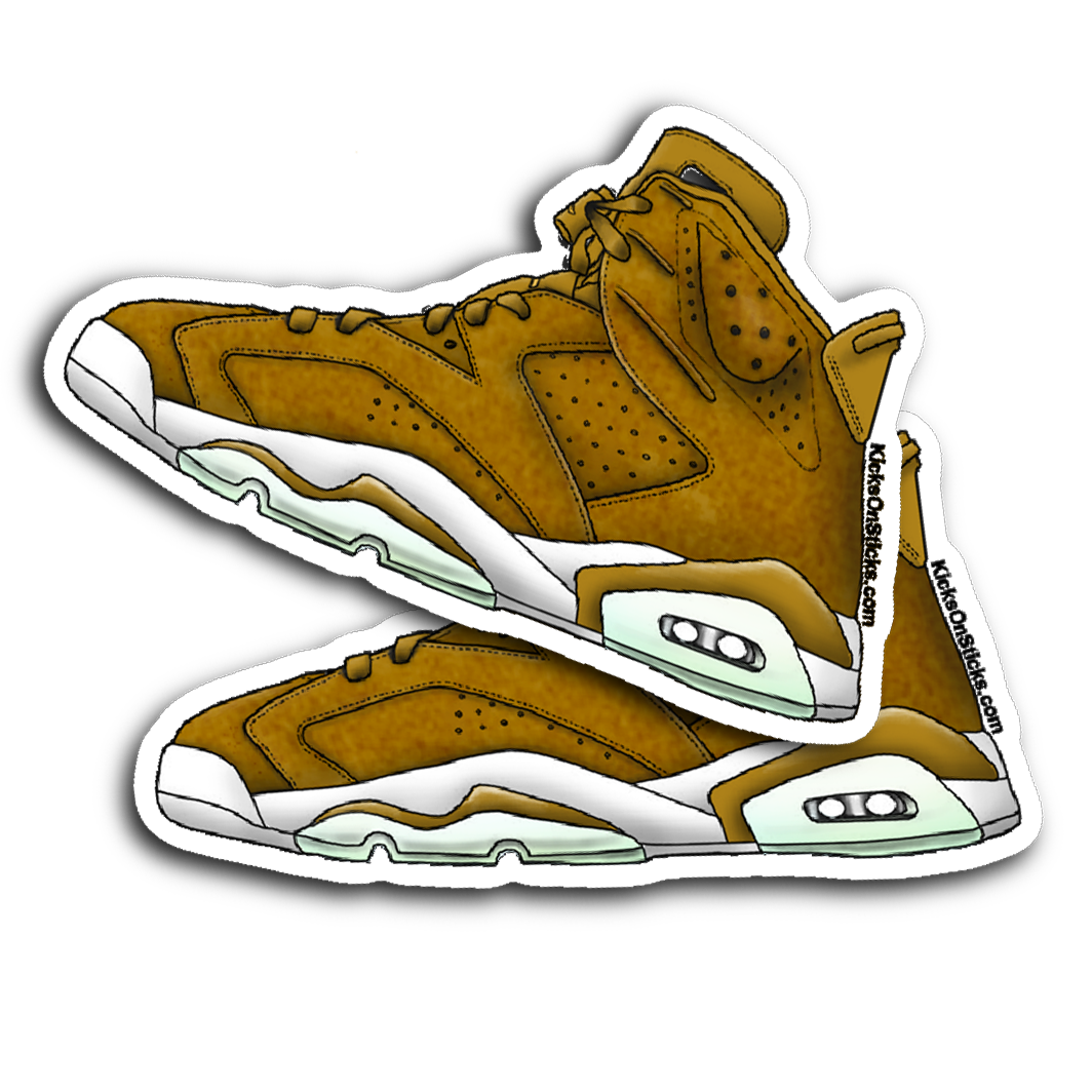 Jordan 6 "Wheat" Sneaker Sticker