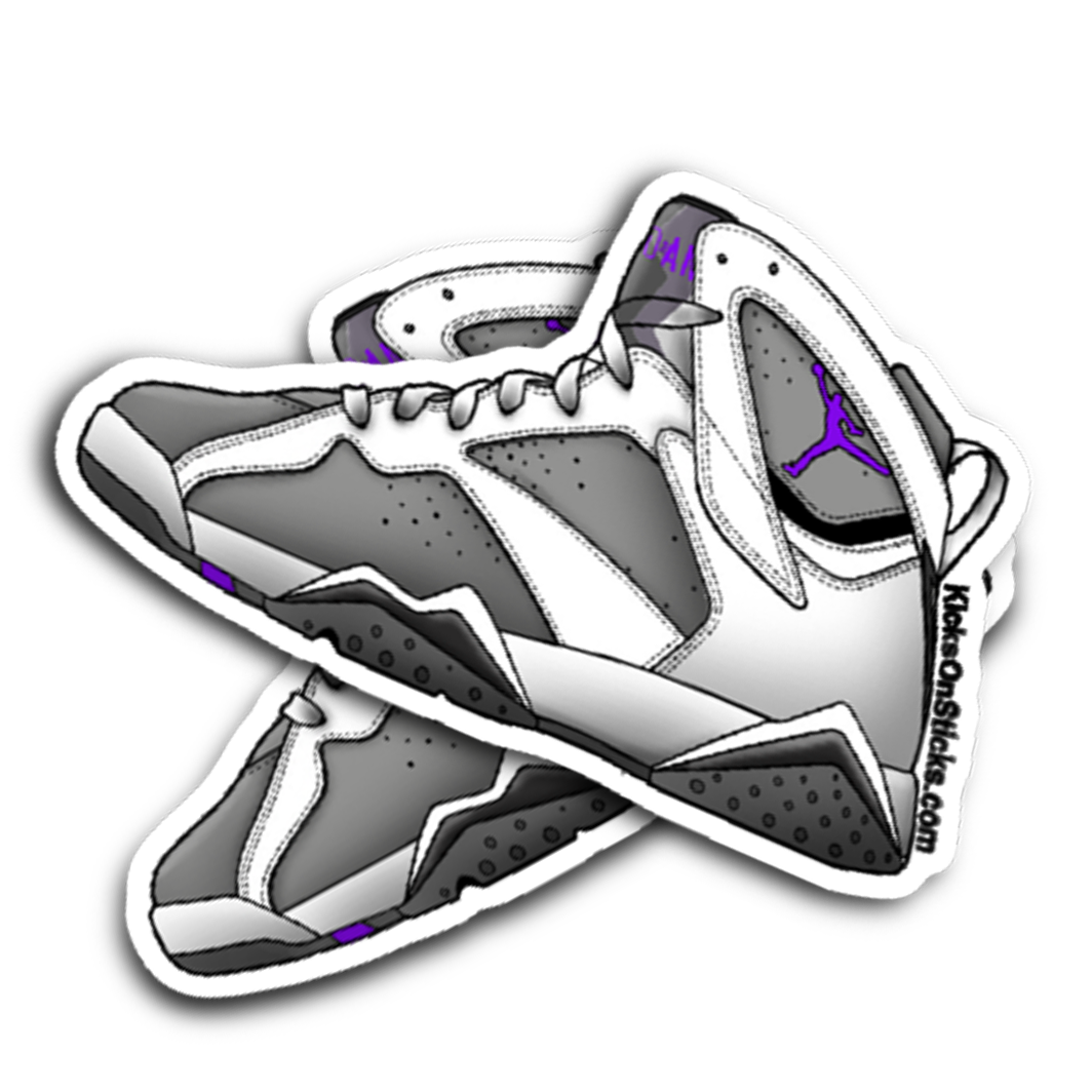 Jordan 7 "Flint" Sneaker Sticker