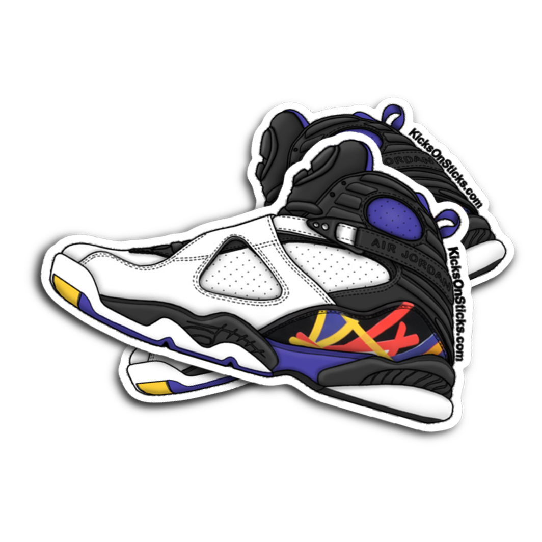 Jordan 8 "3 Peat" Sneaker Sticker
