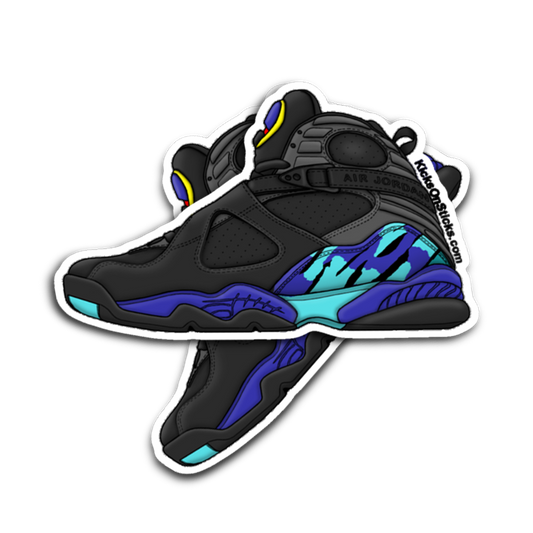Jordan 8 "Aqua" Sneaker Sticker