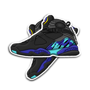 Jordan 8 "Aqua" Sneaker Sticker