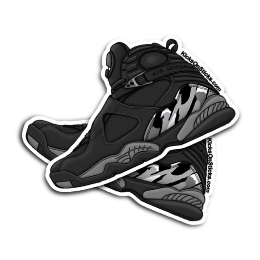 Jordan 8 "Chrome" Sneaker Sticker