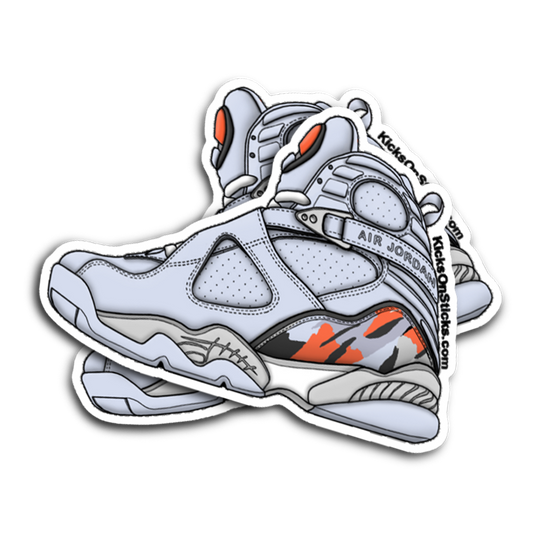 Jordan 8 "Ice Blue" Sneaker Sticker