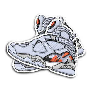 Jordan 8 Ice Blue Sneaker Sticker