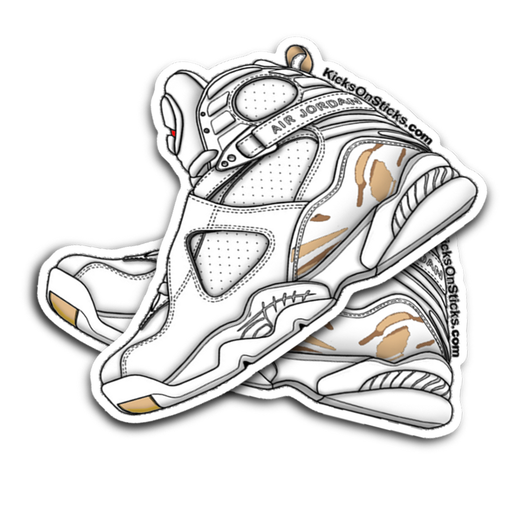 Air jordan 8 ovo white sales