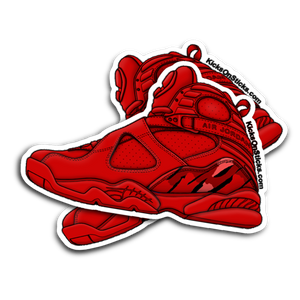 Jordan 8 "Valentine" Sneaker Sticker