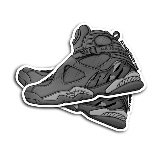 Jordan 8 "Wolf Grey" Sneaker Stickers