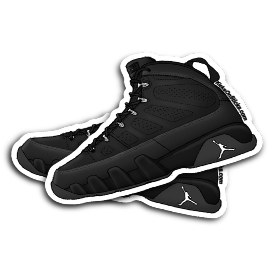 Jordan 9 Anthracite Sneaker Sticker