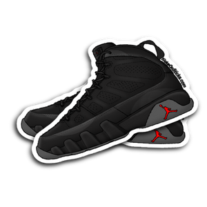 Jordan 9 "Bred" Sneaker Sticker