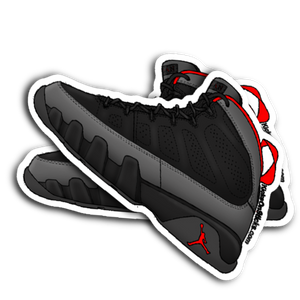 Jordan 9 "Charcoal" Sneaker Sticker