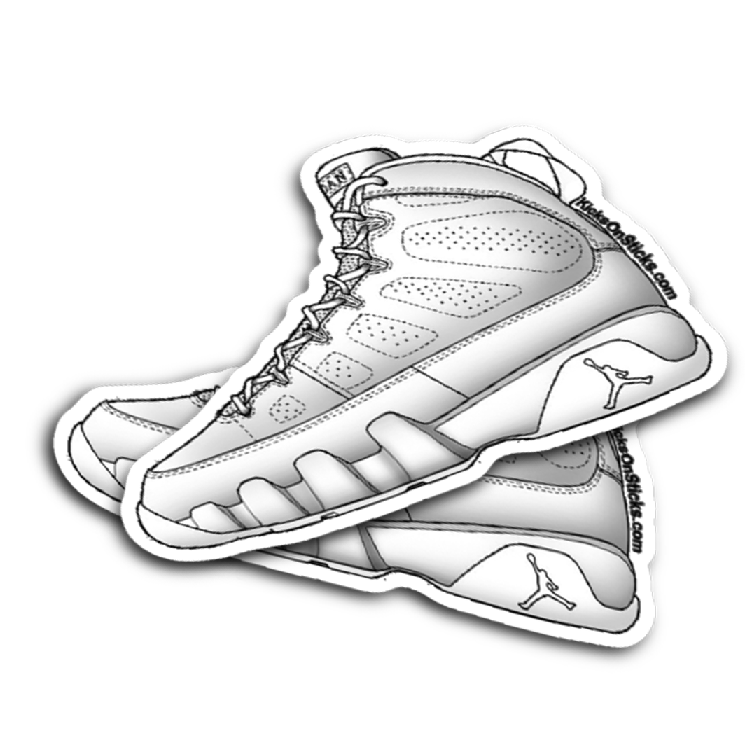 Jordan 9 "Silver Anniversary" Sneaker Sticker