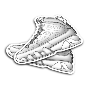 Jordan 9 "Silver Anniversary" Sneaker Sticker
