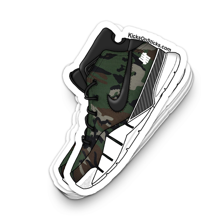 Kobe 1 "Undefeated Camo" Sneaker Sticker