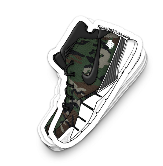 Kobe 1 "Undefeated Camo" Sneaker Sticker