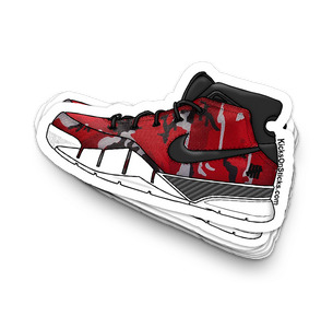 Kobe 1 "Undefeated Red" Sneaker Sticker
