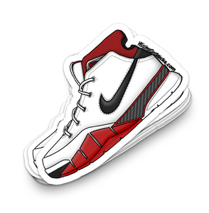 Kobe 1 "White Red Black" Sneaker Sticker
