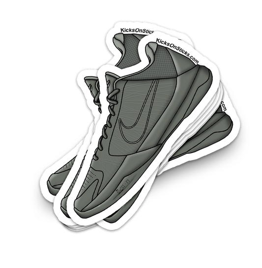 Kobe 5 "Fade To Black" Sneaker Sticker