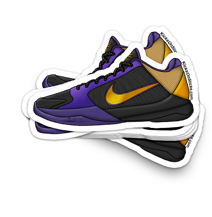 Kobe 5 "Lakers" Sneaker Sticker