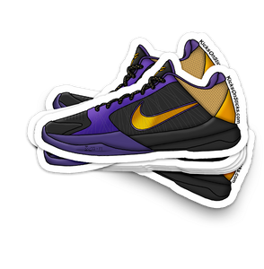 Kobe 5 "Lakers" Sneaker Sticker