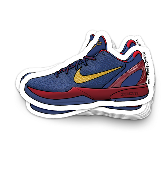 Kobe 6 "Barcelona" Sneaker Sticker