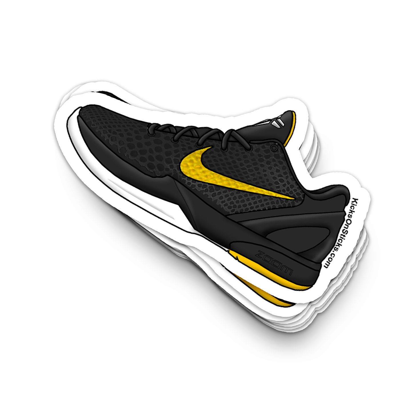 Kobe 6 "Del Sol Black" Sneaker Sticker
