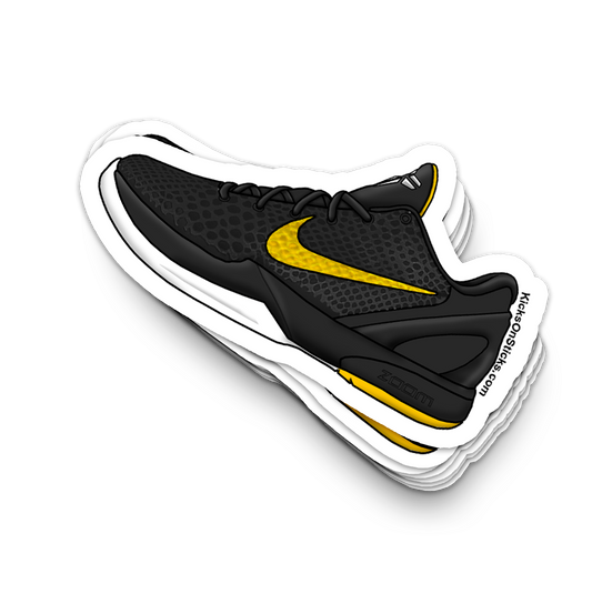 Kobe 6 "Del Sol Black" Sneaker Sticker