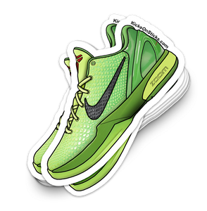 Kobe 6 "Grinch" Sneaker Sticker