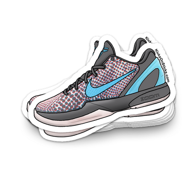 Nike Kobe 6 Sneaker Sticker Pack - Grinch, Mambacita, All-Star