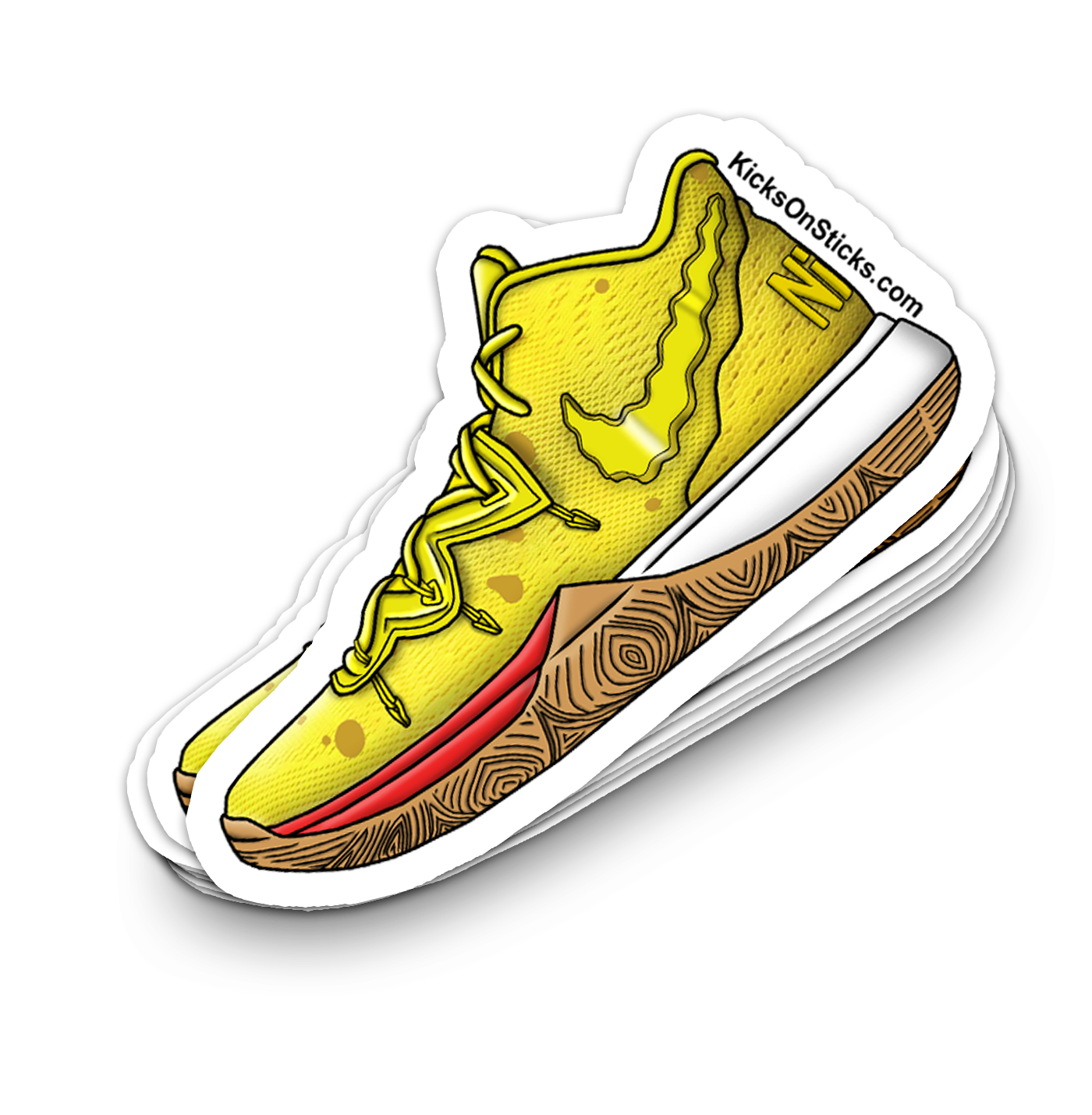Kyrie 5 "Sponge" Sneaker Sticker