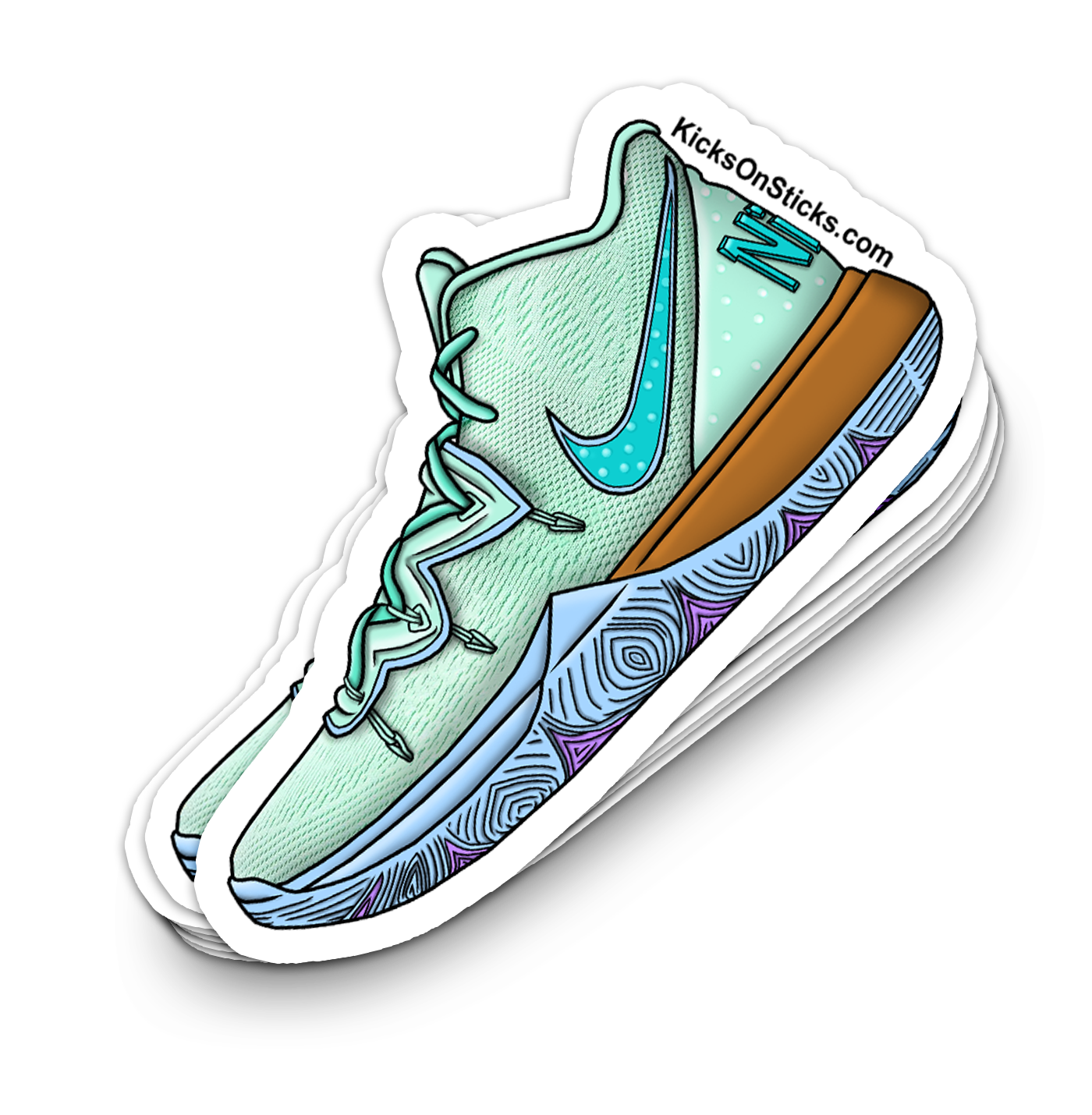 Kyrie 5 "Squidward" Sneaker Sticker
