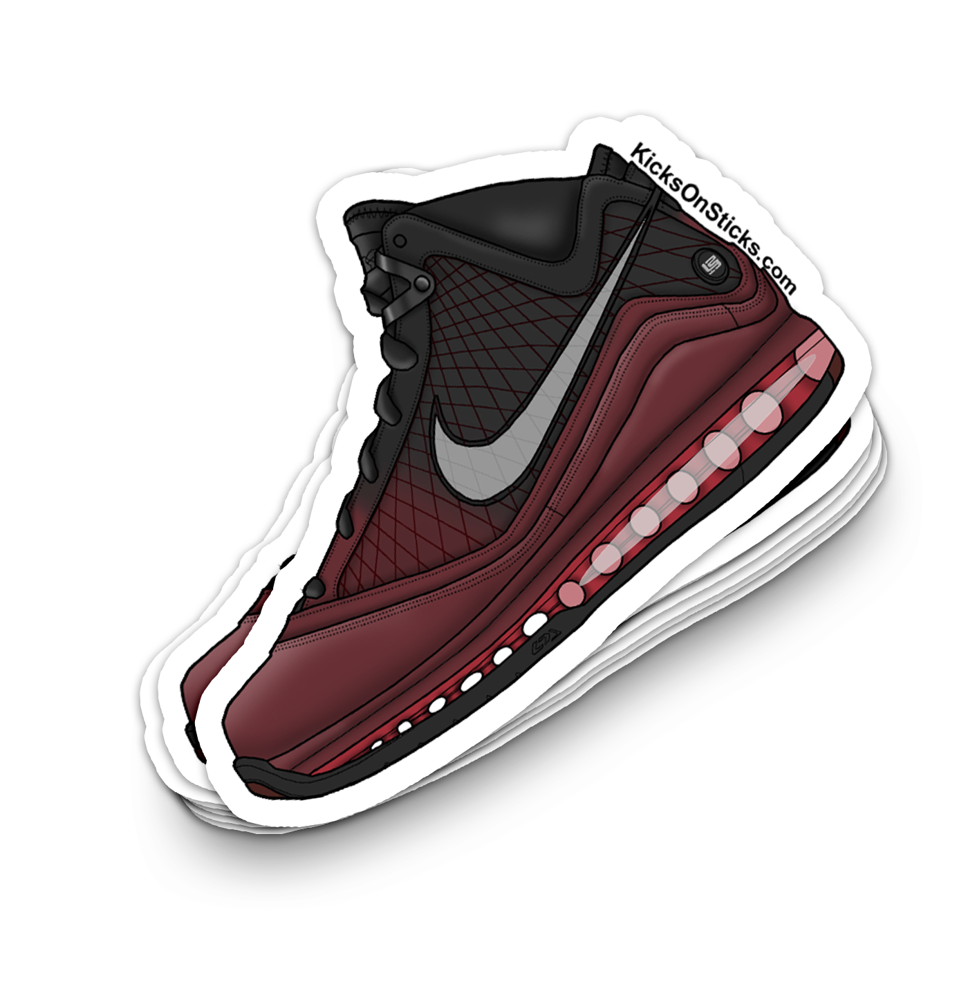 Lebron 7 "Christmas" Sneaker Sticker