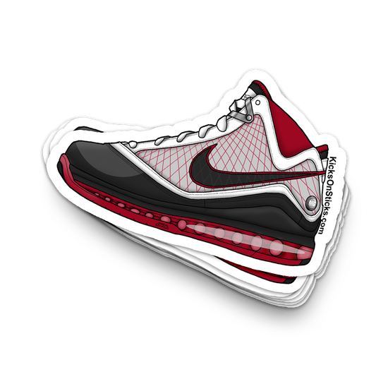 Lebron 7 "White Bred" Sneaker Sticker