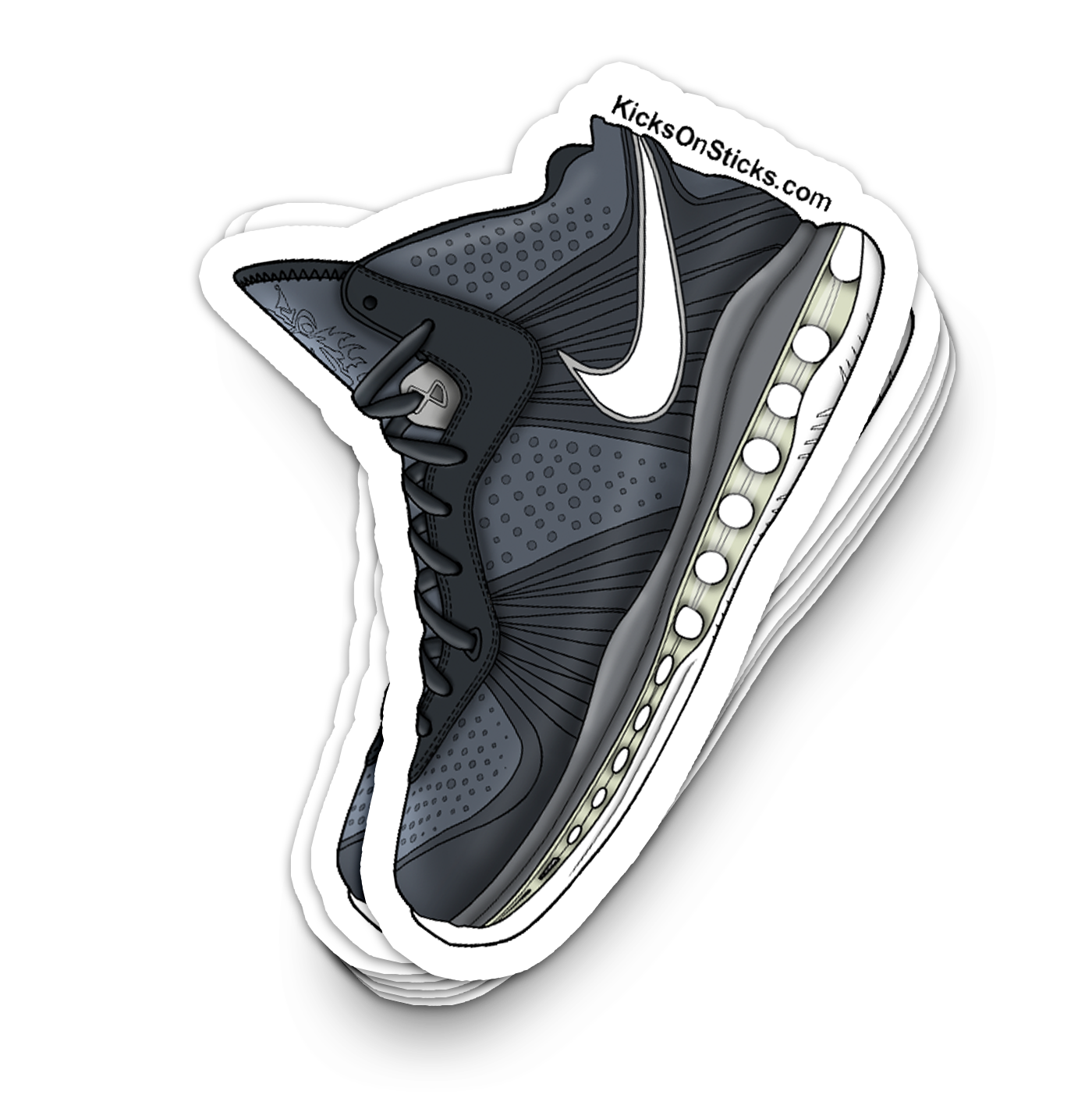 Lebron 8 "Cool Grey" Sneaker Sticker