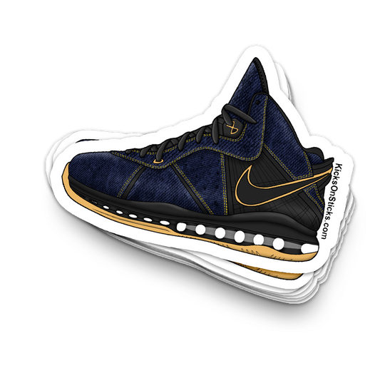 Lebron 8 "Denim" Sneaker Sticker