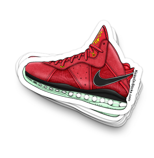 Lebron 8 "Empire Jade" Sneaker Sticker
