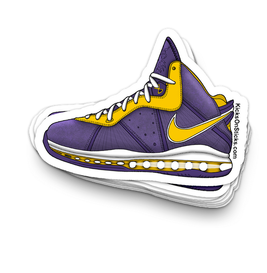 Lebron 8 "Lakers" Sneaker Sticker
