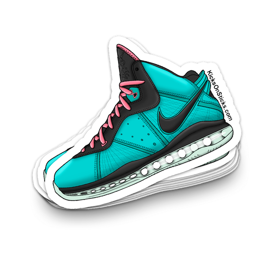 Lebron 8 "South Beach" Sneaker Sticker