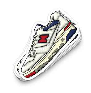 NB 550 "Amine Leon Navy Red" Sneaker Sticker
